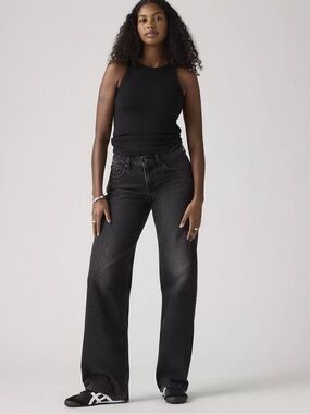 Levi's® Superlow Low Loose Women’s Jeans Tech Storm Black Size 32
